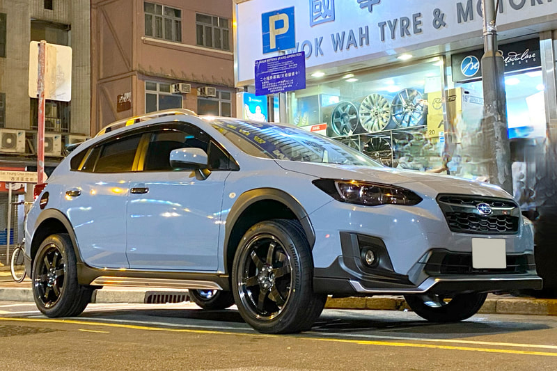 Subaru XV and RAYS TE37SL wheels and bridgestone s007a tyres and tyre shop hk and 呔鈴