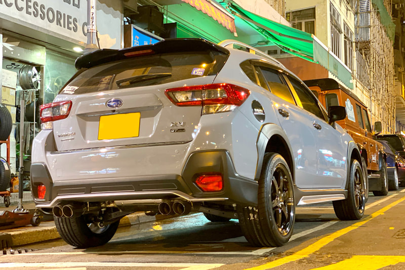 Subaru XV and RAYS TE37SL wheels and bridgestone s007a tyres and tyre shop hk and 呔鈴