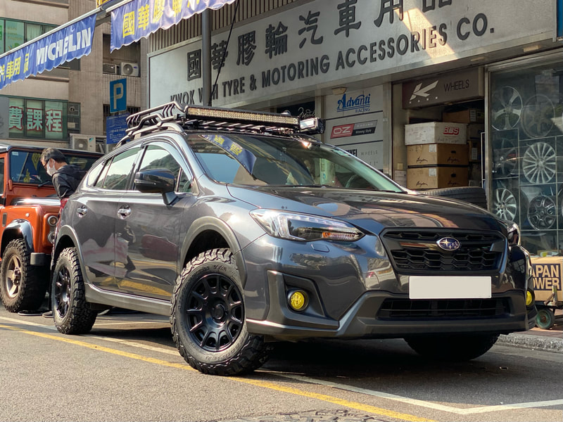 Subaru XV and Motegi Racing MR139 Wheels and BF Goodrich TA KO2 tyres and tyre shop hk and 呔鈴 and 車軨