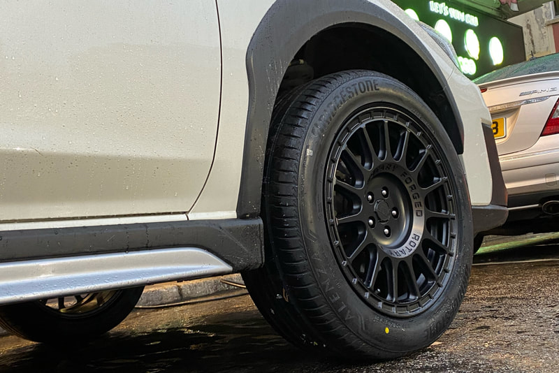 Subaru XV Crosstrek and Black Rhino Sandstorm Wheels and Bridgestone Alenza 001 tyre and 輪胎店 and tyre shop hk