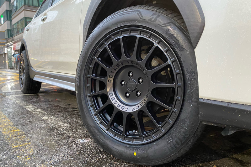 Subaru XV Crosstrek and Black Rhino Sandstorm Wheels and Bridgestone Alenza 001 tyre and 輪胎店 and tyre shop hk