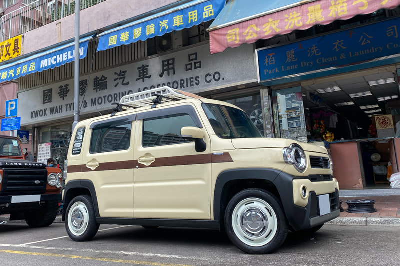 Suzuki Hustler MR52S and Dean Cross Country Wheels and tyre shop hk and 輪胎店 and 新型ハスラー
