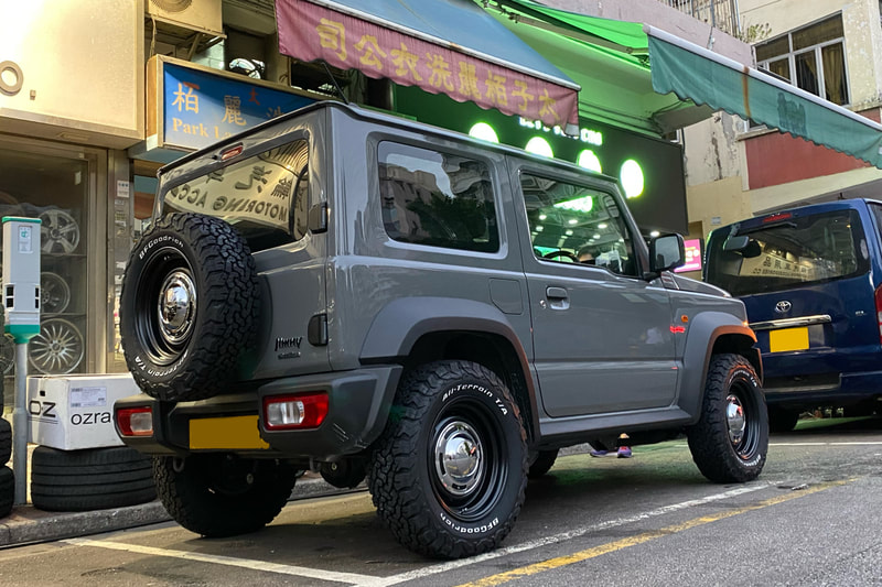 Suzuki Jimny and Dean Cross Country wheels and wheels hk and 呔鈴 and tyre shop and bf goodrich tyres hk