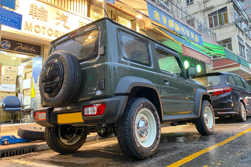 Suzuki Jimny jb74 and crimson Dean CC3 wheels and wheels hk and 呔鈴 and tyre shop and bridgestone dueler 697 tyres