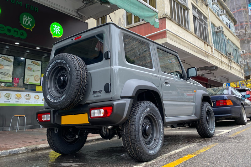 Suzuki Jimny jb74 and Crimson Dean Colorado wheels and Toyo Open Country A/T III tyres and  スズキ and ジムニー