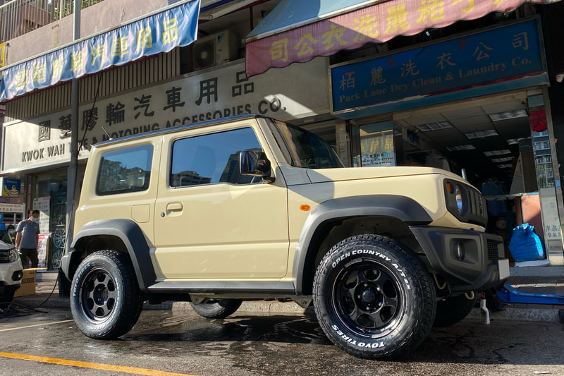 Suzuki Jimny and RAYS Volk Racing TE37XT for J wheels and Toyo Open Country A/T EX tyre and スズキ and  ジムニー