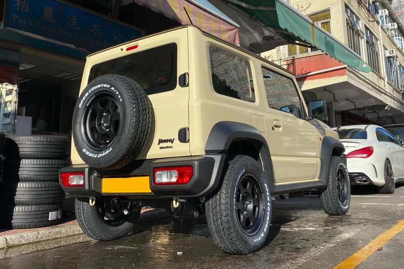 Suzuki Jimny and RAYS Volk Racing TE37XT for J wheels and Toyo Open Country A/T EX tyre and スズキ and  ジムニー