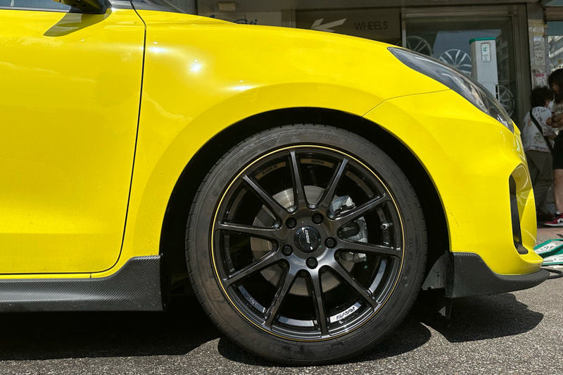 Suzuki Swift Sport ZC33S and RAYS Gramlights 57 Transcend wheels and Goodyear F1A6 tyres and スズキ スイフト スポーツ