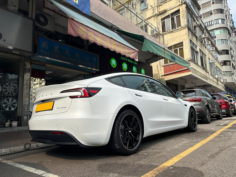 Tesla Model 3 Highland and BBS CIR Wheels and BBS germany Wheels and tyre shop hk and tesla michelin tyres