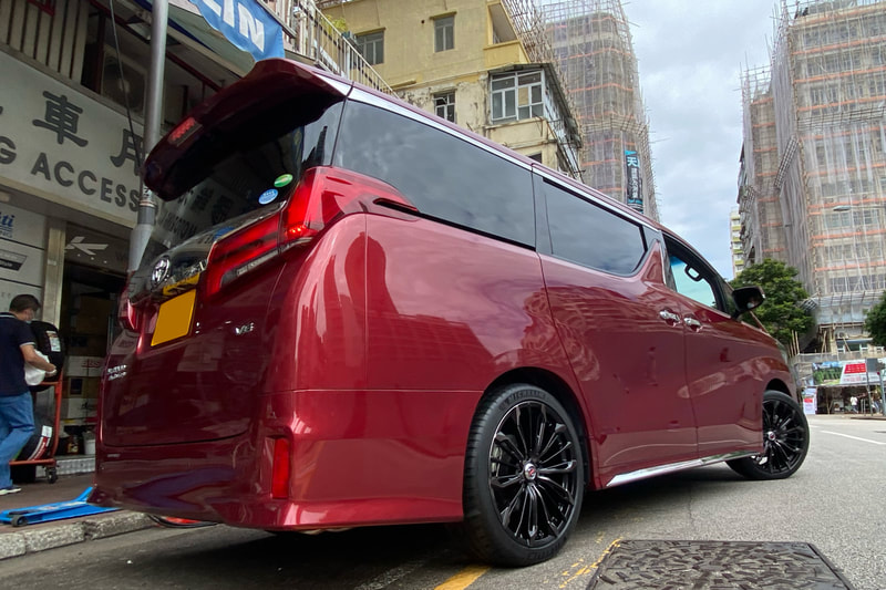 Toyota Alphard and RAYS Versus TRIAINA Wheels and wheels hk and 呔鈴