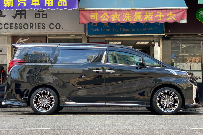 Toyota Alphard and RAYS Versus Triaina Wheels and wheels hk and 呔鈴