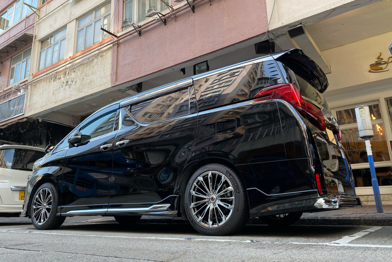 Toyota Alphard and RAYS Versus Stratagia Triaina wheels and wheels hk and 呔鈴