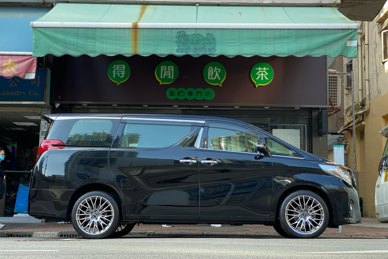 Toyota Vellfire and Alphard and RAYS 2x10BD wheels and tyre shop hk and 呔鈴 and michelin ps4s tyres