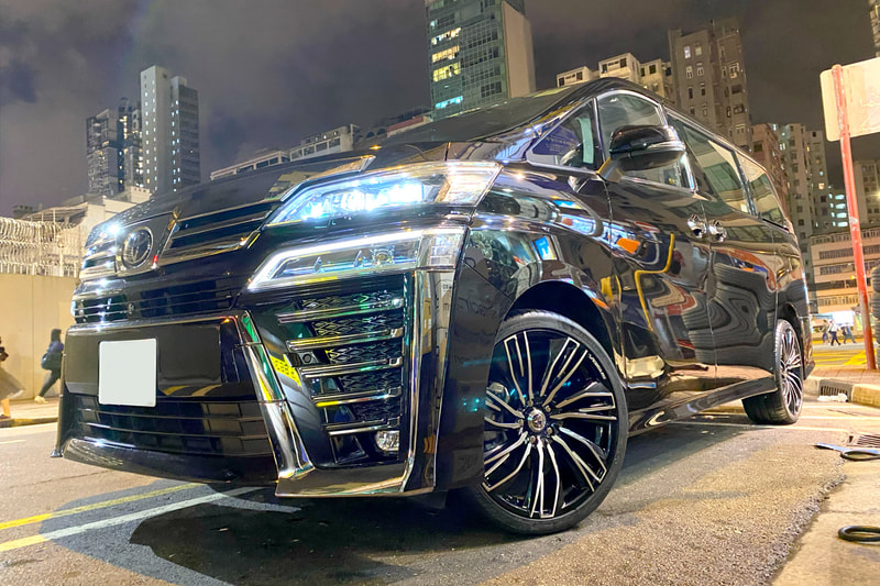 Toyota Alphard and RAYS Versus Conquista Wheels and wheels hk and tyre shop hk and michelin ps4s tyres and 呔鈴