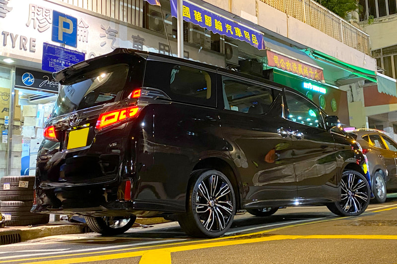 Toyota Alphard and RAYS Versus Conquista Wheels and wheels hk and tyre shop hk and michelin ps4s tyres and 呔鈴