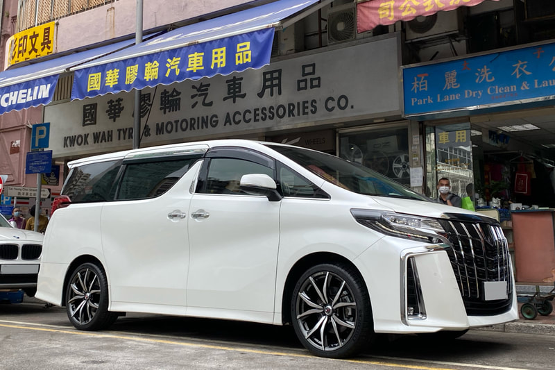 Toyota Alphard and RAYS Versus salvatore Wheels and wheels hk and tyre shop hk and 呔鈴