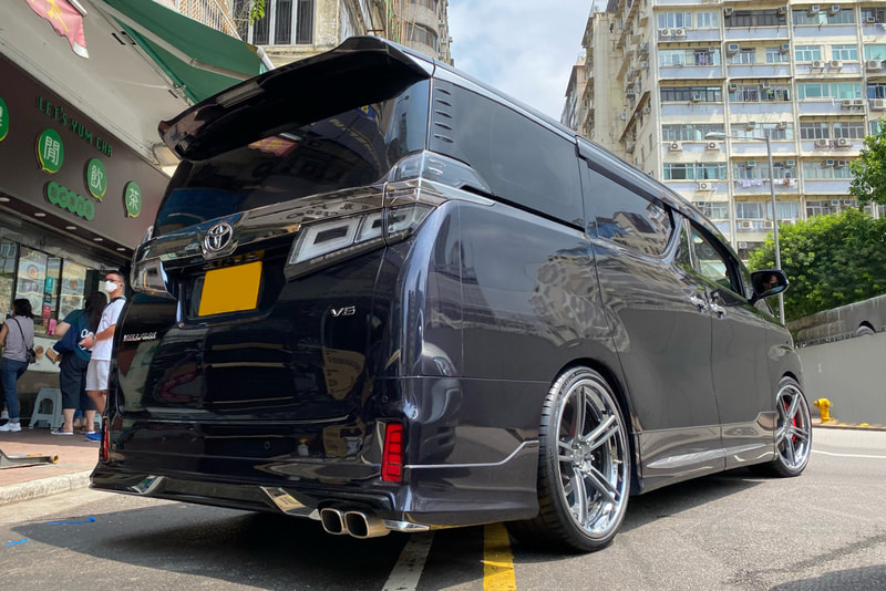 Toyota Alphard and Modulare Wheels S35 and tyre shop hk and michelin ps4s and 呔鈴