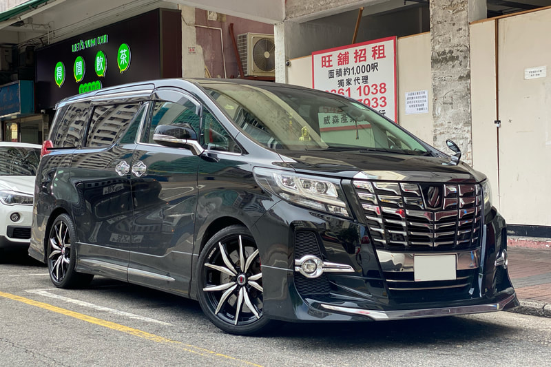 Toyota Alphard and Wheels hk and tyre shop hk and rays versus salvatore wheels and 呔鈴