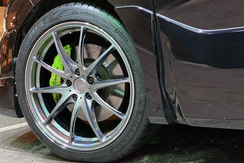 Toyota Estima and RAYS Volk racing Wheels G25 and michelin ps4 tyres and wheels hk and 呔鈴