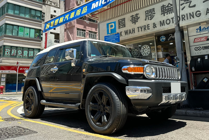Toyota FJ Cruiser and Black Rhino WANAKA wheels and goodyear tyre and tyre shop hk and FJクルーザー