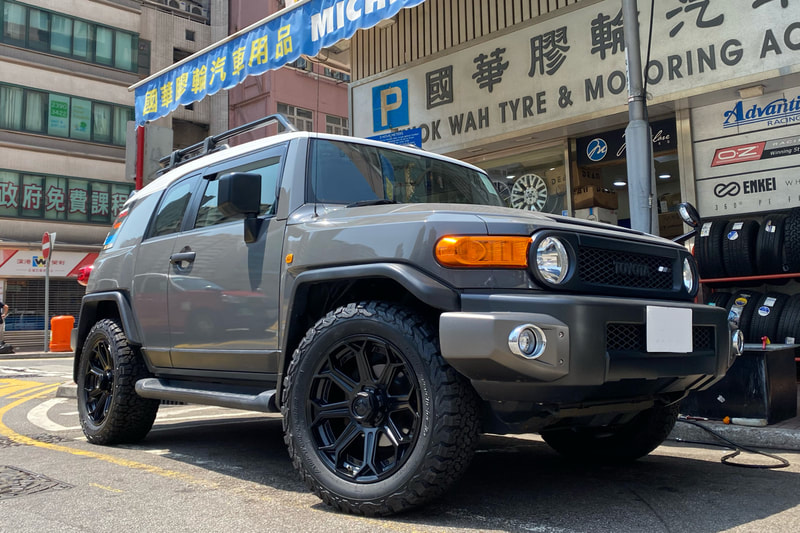 Toyota FJ Cruiser and Fuel D706 SIEGE Wheels and BF Goodrich All Terrain KO2 tyres and offroad wheels hk and tyre shop and 輪胎店
