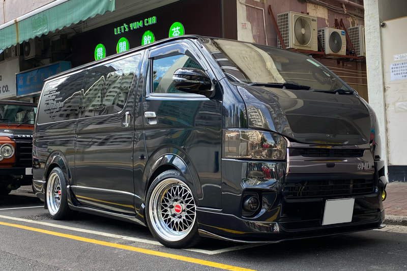 Toyota Hiace and ESSEX ENCM 18 Wheels and wheels hk and tyre shop hk and 呔鈴