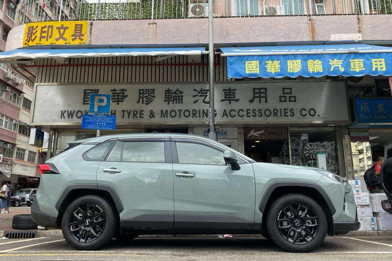 Toyota RAV4 and RAYS Daytona F6 Drive wheels and tyre shop hk and 輪胎店