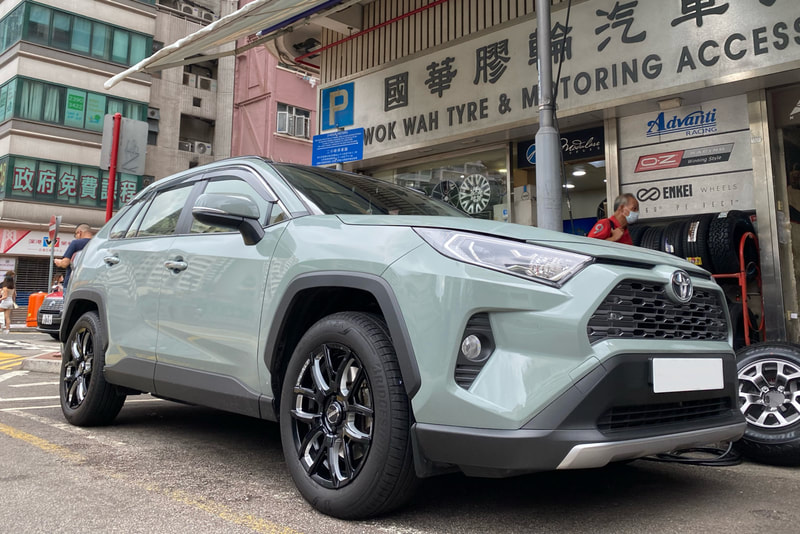 Toyota RAV4 and RAYS Daytona F6 Drive wheels and tyre shop hk and 輪胎店