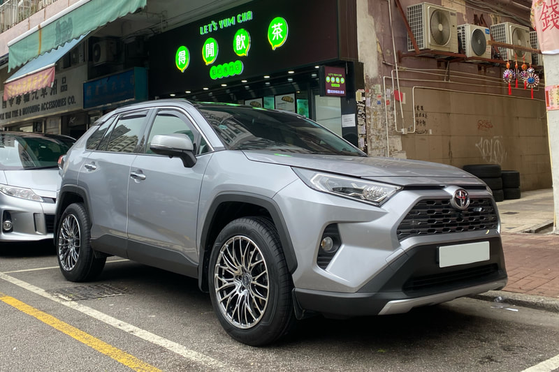 Toyota RAV4 and RAYS Homura 2x10BD wheels and tyre shop hk and michelin ps4 suv tyre and 輪胎店