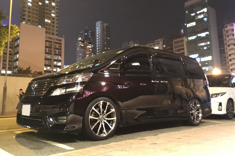 Toyota Vellfire and RAYS RG5 Wheels and wheels hk and 呔鈴