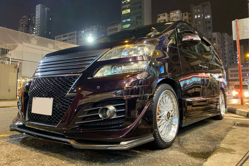 Toyota Vellfire and BBS Wheels Super RS and wheels hk and Michelin PS4S tyres and 呔鈴