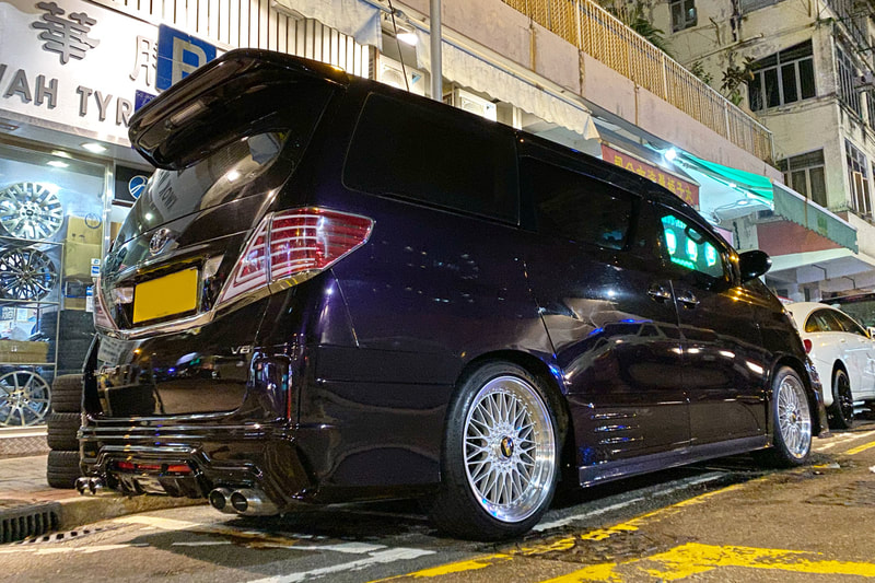 Toyota Vellfire and BBS Wheels Super RS and wheels hk and Michelin PS4S tyres and 呔鈴