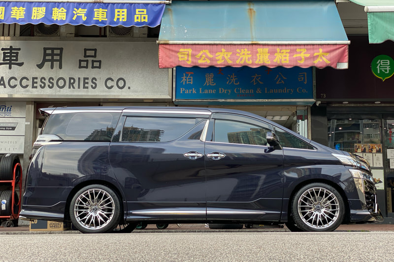 Toyota Vellfire and RAYS 2x10BD Wheels and tyre shop hk