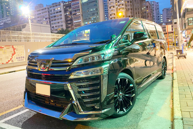 Toyota vellfire and alphard and rays versus triaina wheels and tyre shop hk and michelin ps4s tyre
