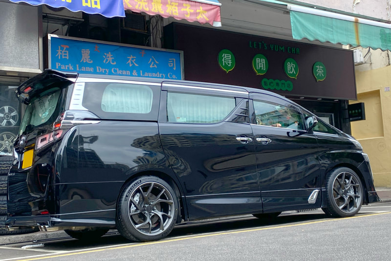 Toyota Vellfire Alphard and RAYS C01 Wheels and wheels hk and tyre shop hk and Michelin ps4s tyres and 呔鈴