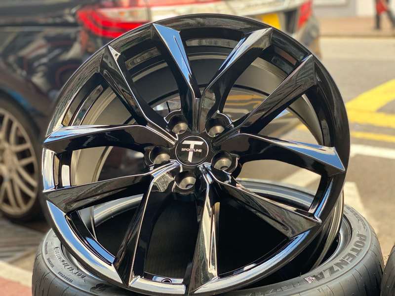 T Sportline TSS Wheels and tyre shop and tesla Model 3 and Model Y and 輪胎店