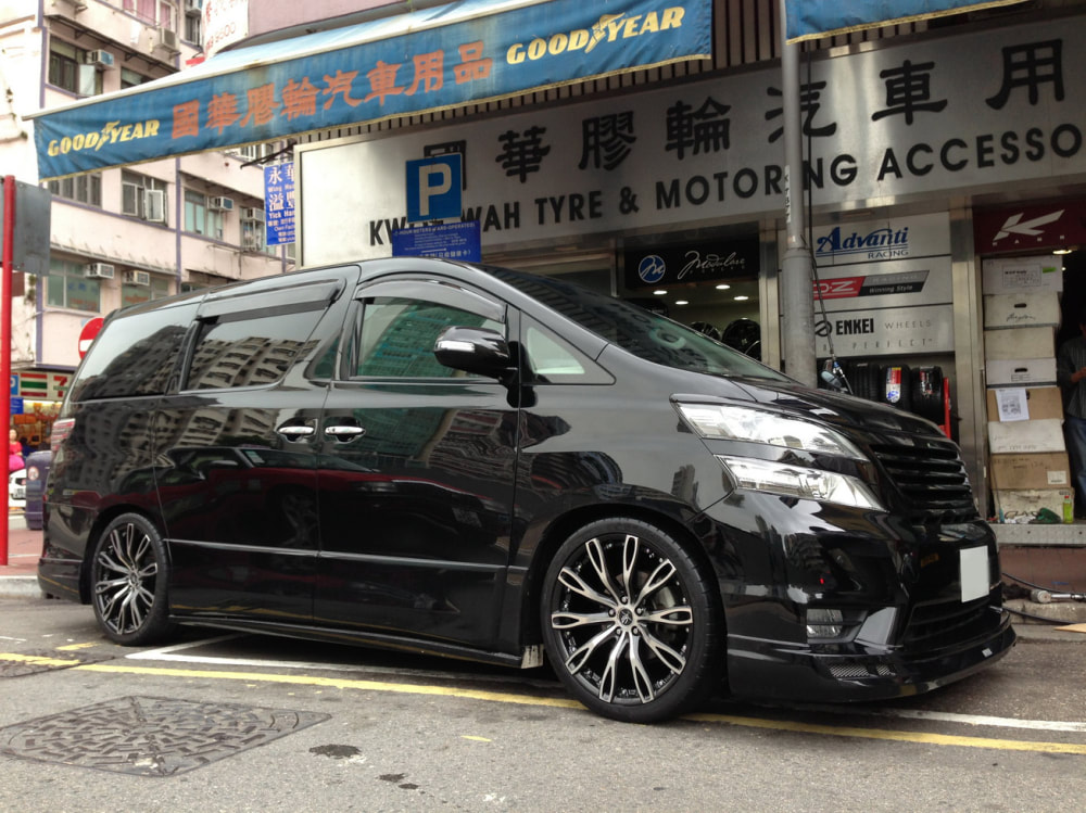 Toyota Vellfire and Work UZFI Wheels and wheels hk and 呔鈴