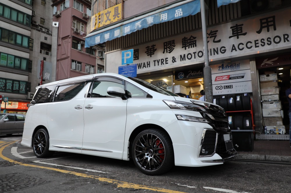 Toyota Vellfire and RAYS Homura 2x9 Wheels and wheels hk and 呔鈴