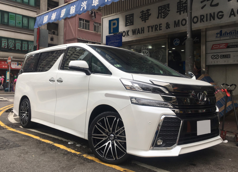 Toyota Vellfire and RAYS Versus Valore Wheels and wheels hk and 呔鈴