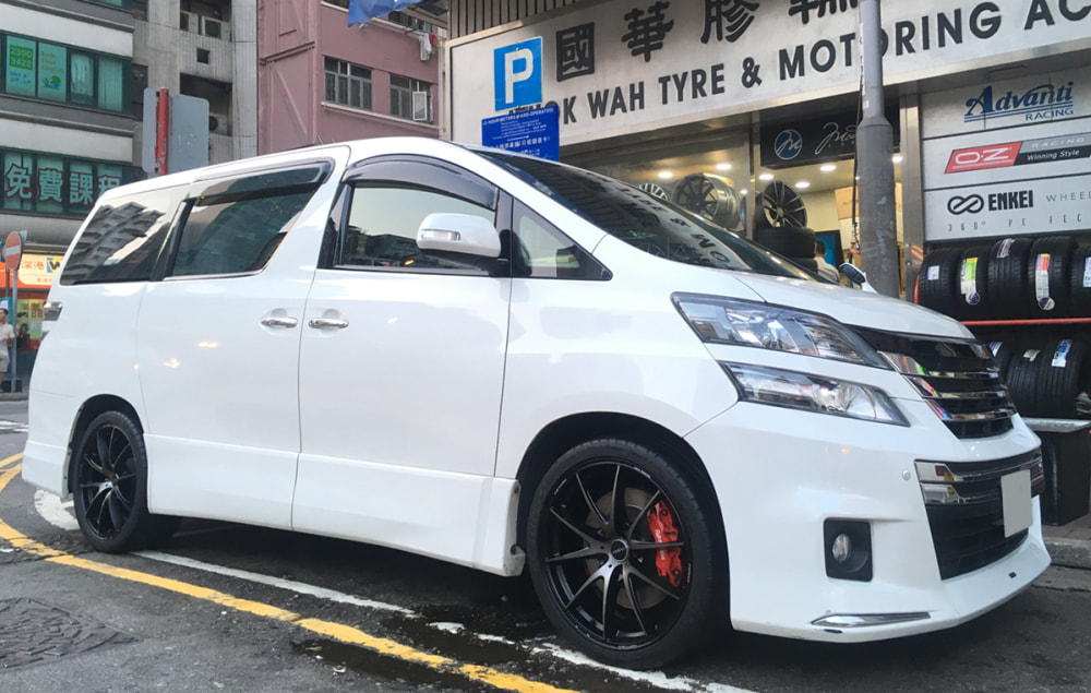 Toyota Vellfire and RAYS Volk Racing G25 EDGE Wheels and wheels hk and 呔鈴