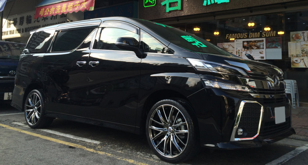 Toyota Vellfire and RAYS Versus PALLAS Wheels and wheels hk and 呔鈴