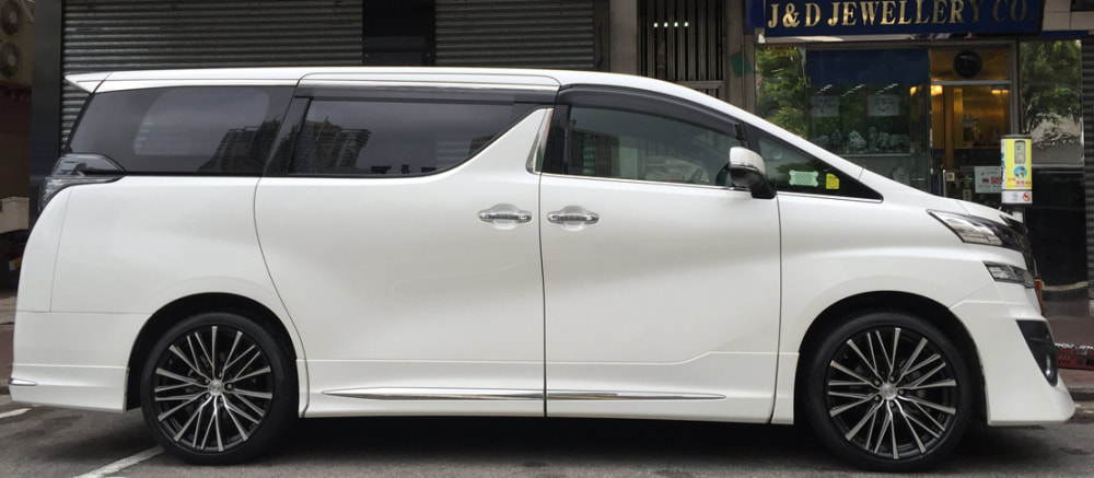 Toyota Vellfire and Work BG1LV Wheels and wheels hk and 呔鈴