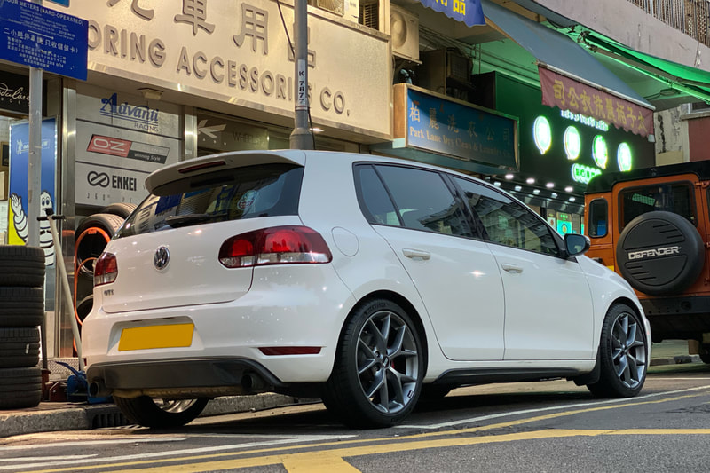 Volkswagen MK6 Golf GTI and BBS SR Wheels and tyre shop hk and wheel shop and michelin ps4 tyre and 呔鈴 and 車軨