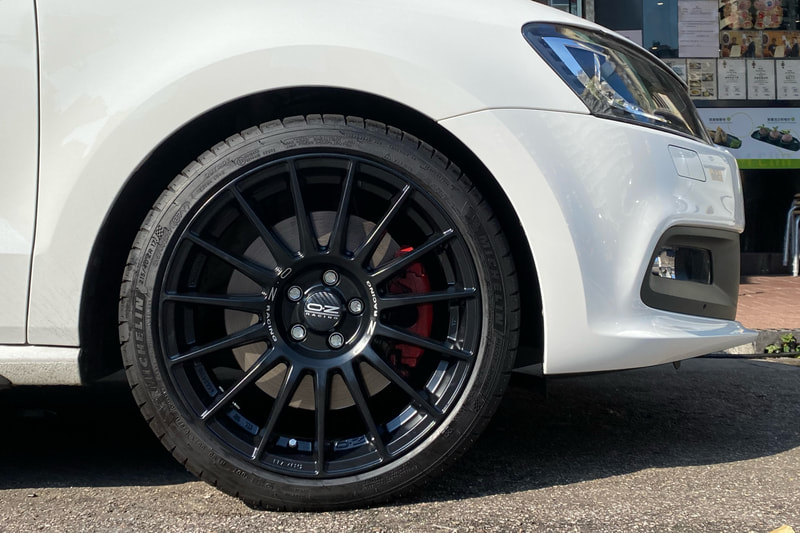 Volkswagen Polo GTI and OZ Racing Superturismo LM Wheels and tyre shop hk and michelin PS4 tyre and 輪胎店