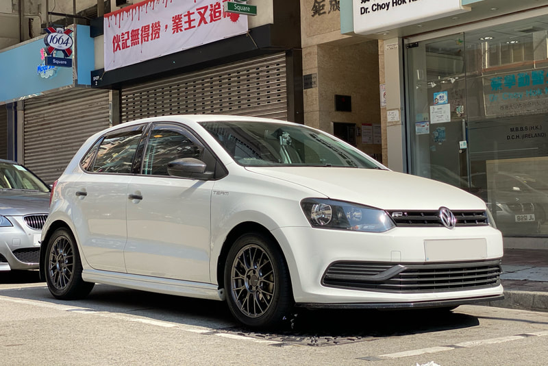 Volkswagen Polo and Enkei Racing PFM1 wheels and tyre shop hk and wheel shop hk and Michelin PS3 tyre and 呔鈴