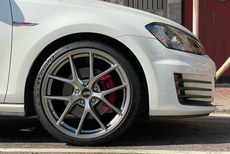 Volkswagen Golf 7 MK7 and bbs CIR wheels and wheels hk and tyre shop hk and michelin pilot sport 4S tyres and 呔鈴