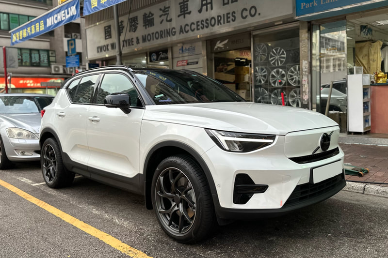 Volvo XC40 Recharge Wheels and RAYS VMF Forged C01 Wheels and tyre shop hk and Volvo wheels hk 