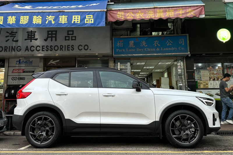 Volvo XC40 Recharge Wheels and RAYS VMF Forged C01 Wheels and tyre shop hk and Volvo wheels hk 
