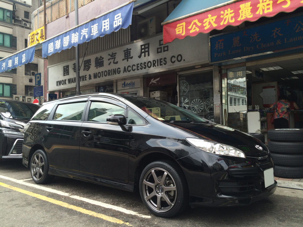 Toyota Wish and Enkei Racing PF07 Wheels and wheels hk and 呔鈴